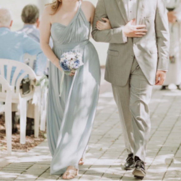 Birds Grey Grace Convertible Dress - Dusty Blue - Picture 7 of 11